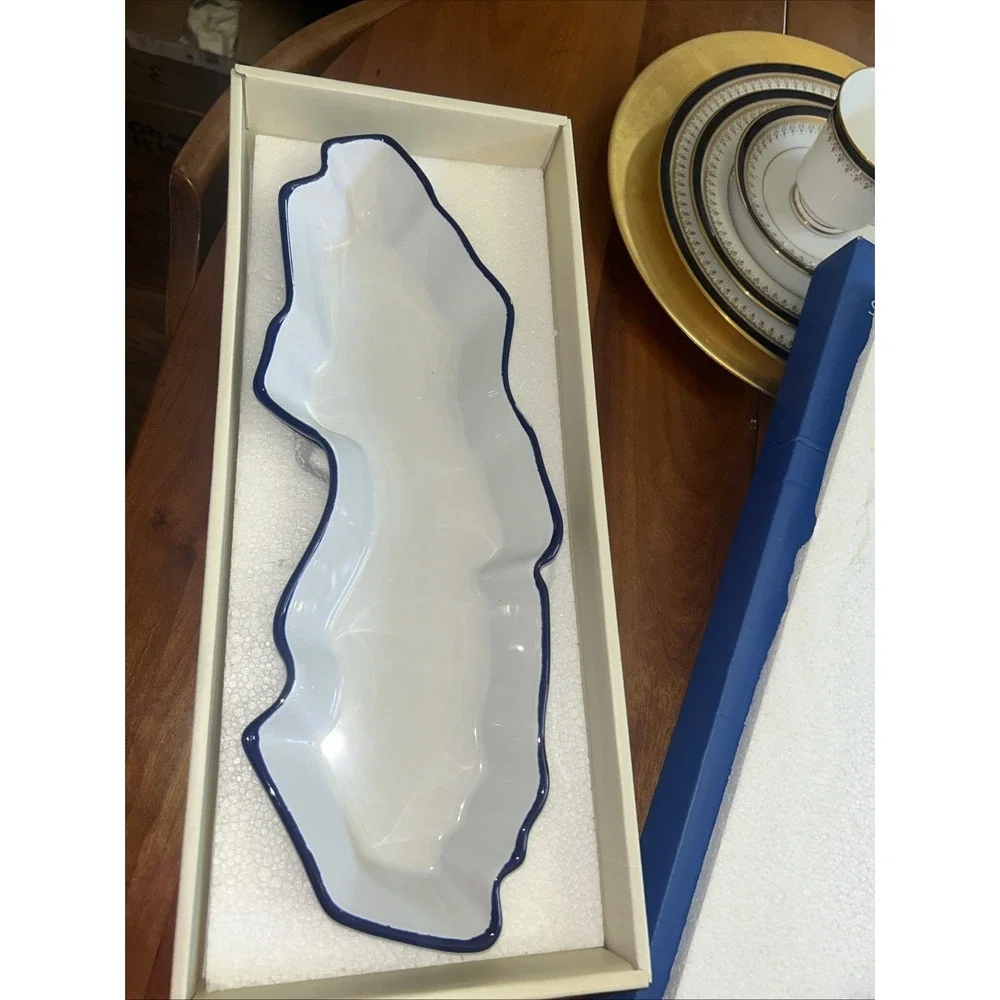 SWEDEN~~YLVA OLSSON~~SAGAFORM 2009 Ceramic LARGE Serving/Candy Dish~Sweden Shape